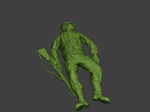american soldier ww2 killed a11 Modelo de impresión 3D