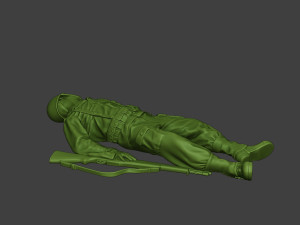 american soldier ww2 killed a11 Modelo de impresión 3D