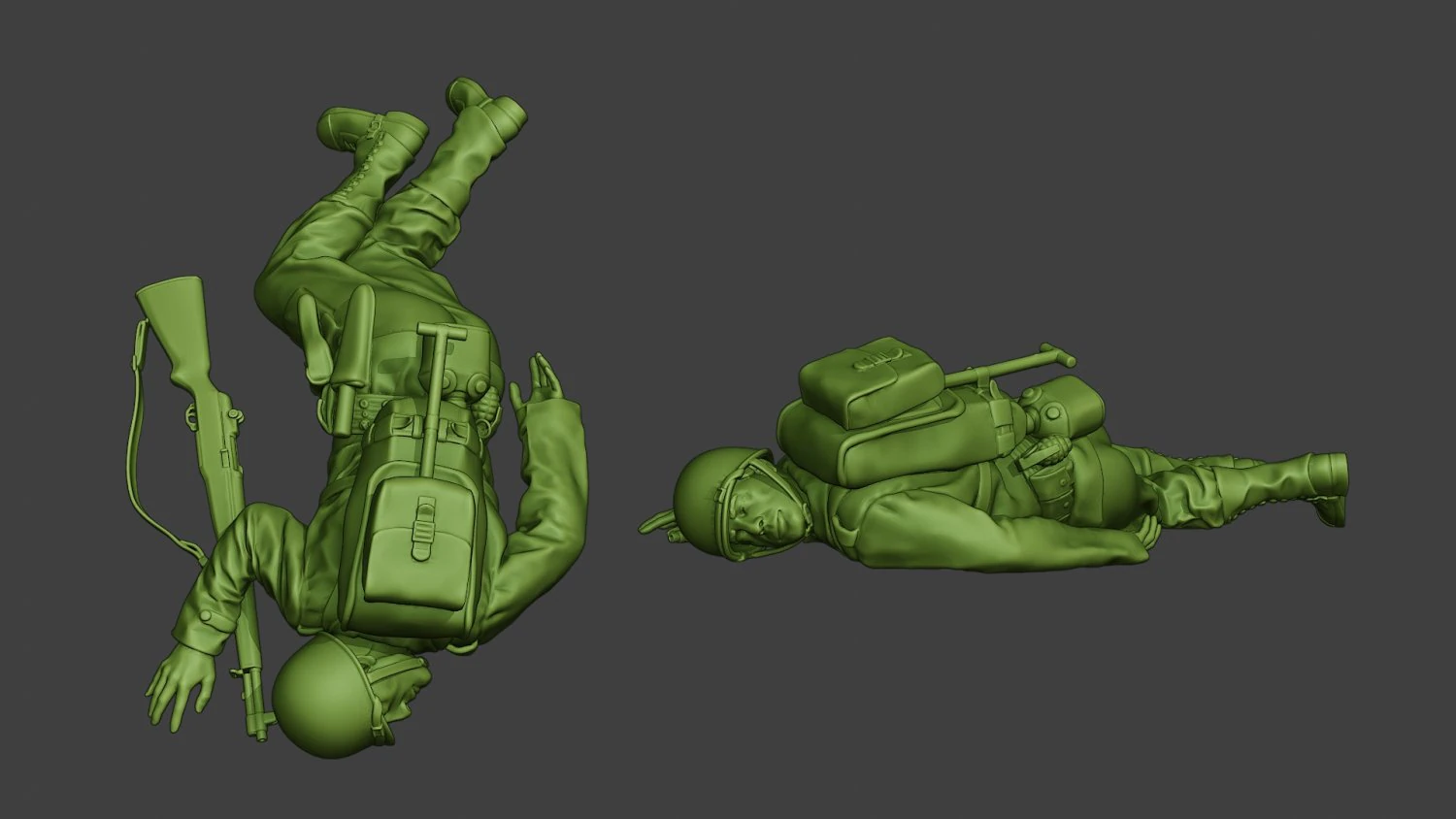 american soldier ww2 killed2 a11 3D Print Model .c4d .max .obj .3ds .fbx .stl .blend 