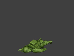 american soldier ww2 killed2 a11 3D Print Model
