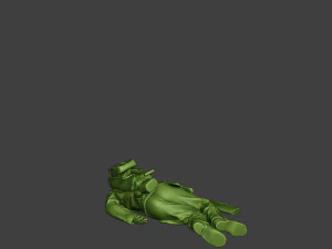 american soldier ww2 killed2 a11 3D Print Model