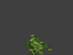 american soldier ww2 killed2 a11 3D Print Model
