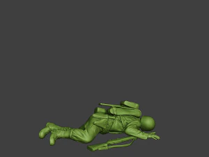 american soldier ww2 killed2 a11 3D Print Model