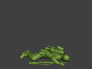 american soldier ww2 killed2 a11 3D Print Model