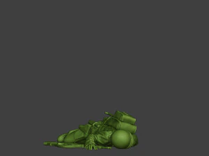 american soldier ww2 killed2 a11 3D Print Model