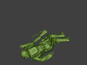 american soldier ww2 killed2 a11 3D Print Model
