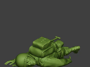 american soldier ww2 killed2 a11 3D Print Model
