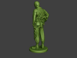 american soldier ww2 praying a11 3D Print Model