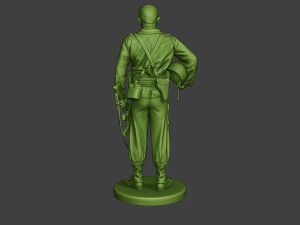 american soldier ww2 praying a11 3D Print Model