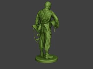 american soldier ww2 praying a11 3D Print Model
