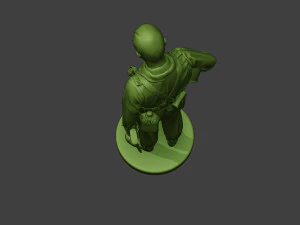 american soldier ww2 praying a11 3D Print Model