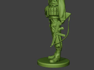 american soldier ww2 praying a11 3D Print Model