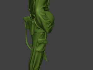 american soldier ww2 praying a11 3D Print Model