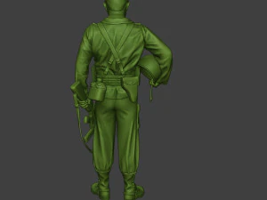 american soldier ww2 praying a11 3D Print Model