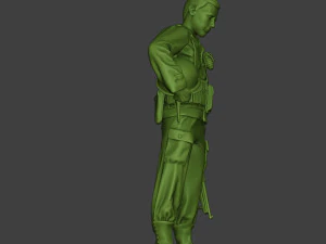 american soldier ww2 praying a11 3D Print Model