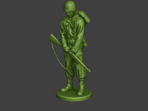 american soldier ww2 praying2 a11 3D 프린트 모델