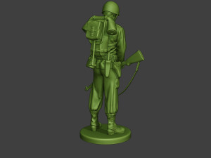 american soldier ww2 praying2 a11 3D 프린트 모델