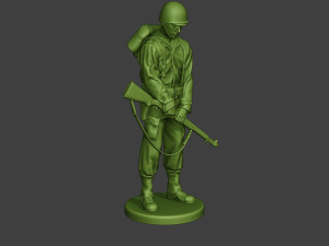 american soldier ww2 praying2 a11 3D 프린트 모델