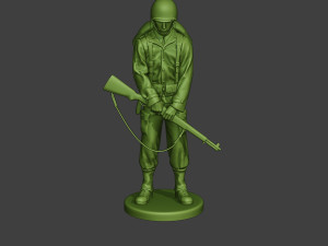 american soldier ww2 praying2 a11 3D 프린트 모델