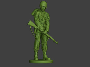 american soldier ww2 praying2 a11 3D 프린트 모델
