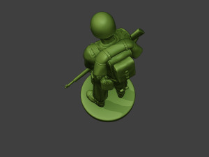 american soldier ww2 praying2 a11 3D 프린트 모델