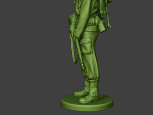 american soldier ww2 praying2 a11 3D 프린트 모델