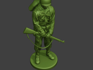 american soldier ww2 praying2 a11 3D 프린트 모델