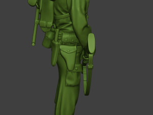 american soldier ww2 praying2 a11 3D 프린트 모델