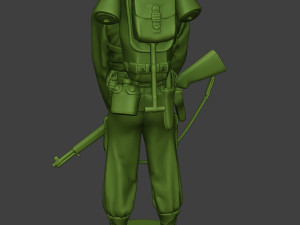 american soldier ww2 praying2 a11 3D 프린트 모델