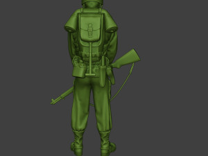 american soldier ww2 praying2 a11 3D 프린트 모델