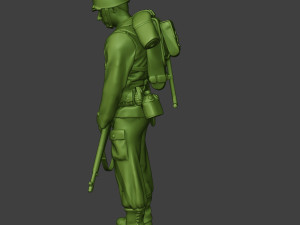 american soldier ww2 praying2 a11 3D 프린트 모델