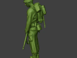 american soldier ww2 praying2 a11 3D Print Model