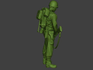 american soldier ww2 praying2 a11 3D 프린트 모델