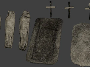 american soldier ww2 tombs and corpses a11 3D Print Model