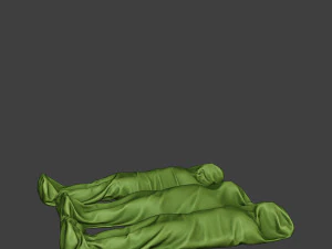 american soldier ww2 tombs and corpses a11 3D Print Model