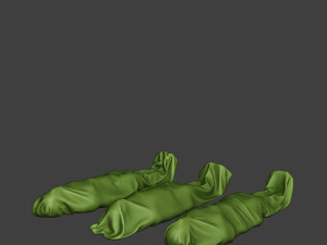 american soldier ww2 tombs and corpses a11 3D-printmodel