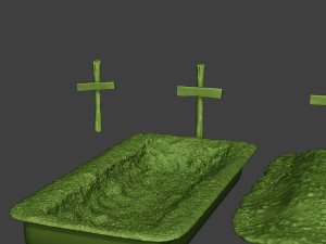 american soldier ww2 tombs and corpses a11 3D-printmodel