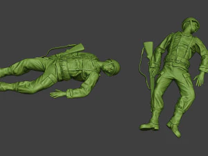 american soldiers ww2 a11 pack 1 3D Print Model