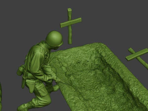 american soldiers ww2 a11 pack 1 3D Print Model