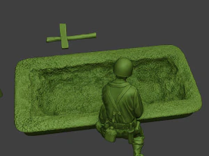 american soldiers ww2 a11 pack 1 3D Print Model