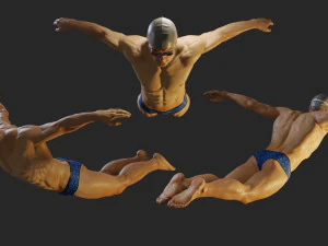 бассейн для мужчин, акк 3140 0006 3D Модель