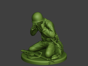 american soldiers ww2 m2 mortar a10 3D Baskı Modeli