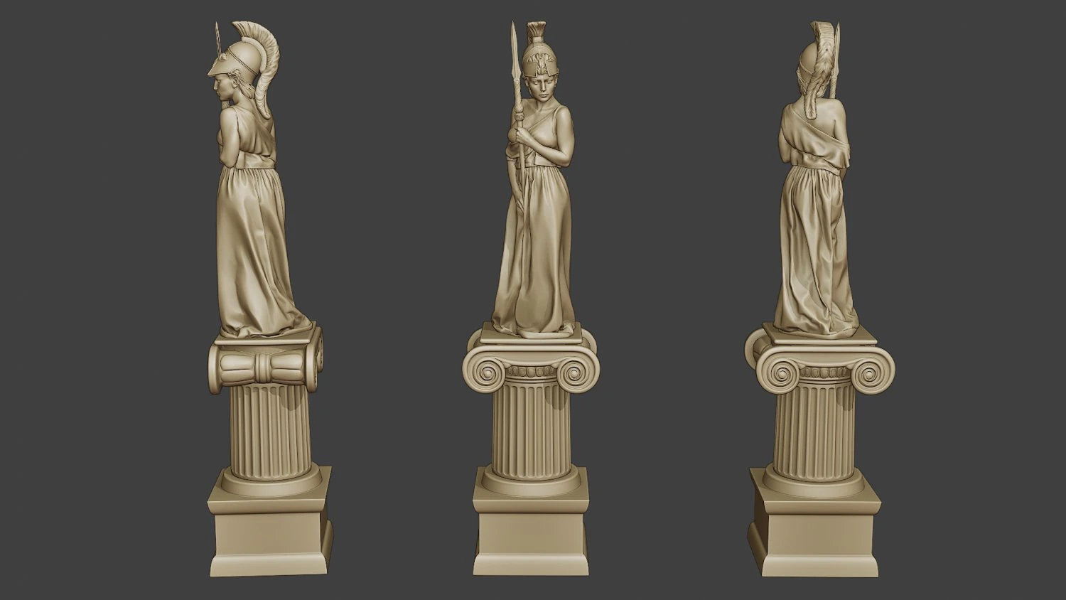 athena a1 3D Print Model .c4d .max .obj .3ds .fbx .stl .blend 