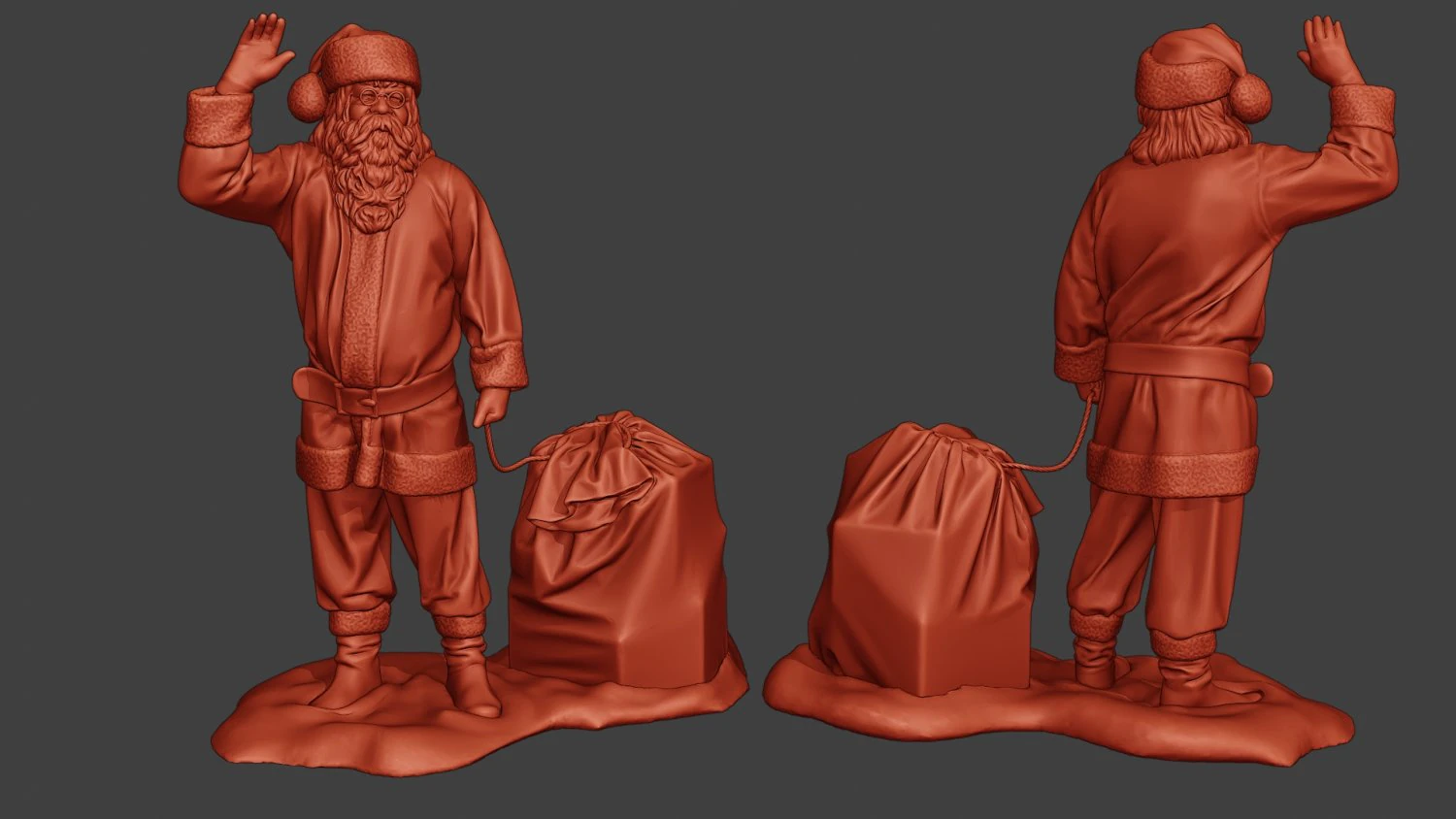 santa claus print p1 3D Print Model .c4d .max .obj .3ds .fbx .stl .blend 