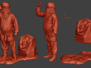 santa claus print p1 3D Print Model