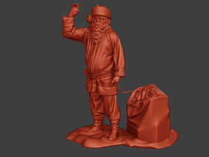 santa claus print p1 Model Cetak 3D