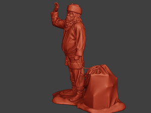 santa claus print p1 Model Cetak 3D