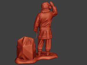 santa claus print p1 Model Cetak 3D