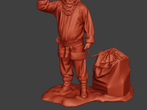 santa claus print p1 3D Print Model