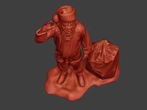 santa claus print p1 Model Cetak 3D